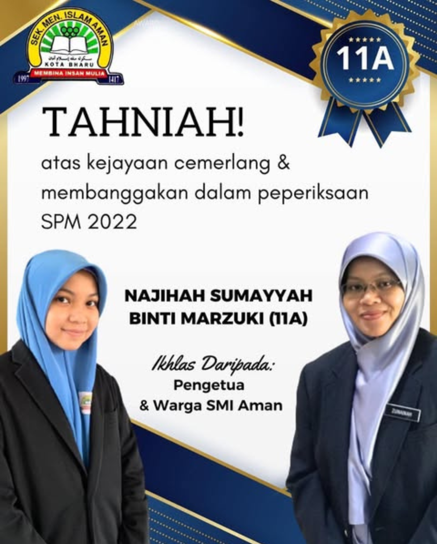 Tahniah 11A